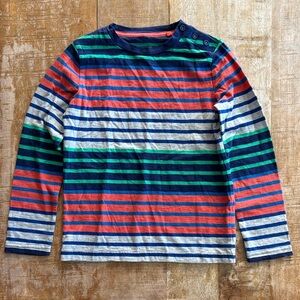 Mini Boden Multicolor Striped Boys Tee size 7-8Y